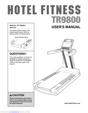 Hotel Fitness TR9800 User Manual