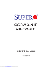 Supero X9DRW-3LN4F+ User Manual