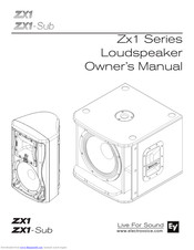 Electro-Voice Zx1 Owner's Manual
