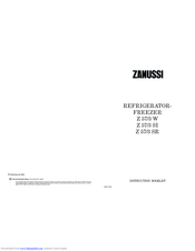 ZANUSSI Z 57/3 W Instruction Booklet