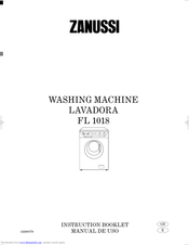 ZANUSSI FL1018 Instruction Booklet