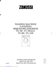 ZANUSSI FL 1108ALU Instruction Booklet
