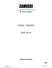 Zanussi Electrolux ZEBF 351 W Instruction Book