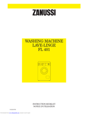 ZANUSSI FL402 Instruction Booklet