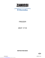Zanussi Electrolux ZECF 117 W Instruction Book