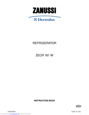 Zanussi Electrolux ZECR 161 W Instruction Book