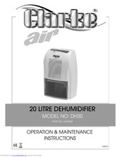 Clarke DH20 Operation & Maintenance Instructions Manual