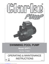 Clarke SPPT1 Operating & Maintenance Instructions