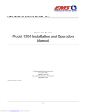 EMS 1304 Installation And Operation Manual