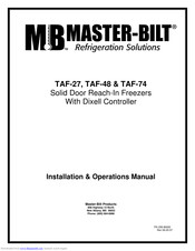 Master-Bilt TAF-74 Installation & Operation Manual