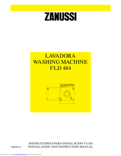 ZANUSSI FLD484 Installation And Instruction Manual