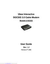 Ubee U10C035 User Manual