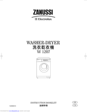 Zanussi Electrolux W1207 Instruction Booklet