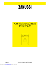 ZANUSSI FLS 1076 C Instruction Booklet