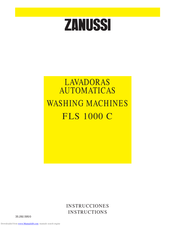 ZANUSSI FLS 1000 C Instructions Manual