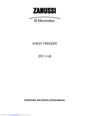 Zanussi Electrolux ZFC11JB Operating And Installation Manual