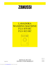 ZANUSSI FLS 1021 HC Instruction Booklet