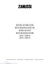 ZANUSSI ZFC 1503 S Instruction Booklet