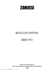 ZANUSSI ZBM 972 Instruction Booklet
