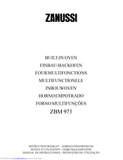 ZANUSSI ZBM973 Instruction Booklet