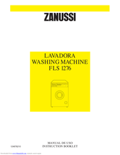 ZANUSSI FLS1276 Instruction Booklet
