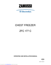 Zanussi Electrolux ZFC 177 C Operating And Installation Manual