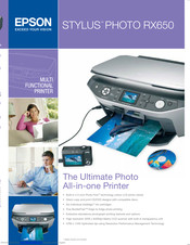 Epson Stylus Photo RX650 Brochure & Specs