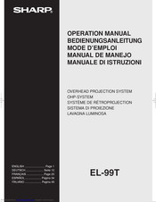 Sharp EL-99T Operation Manual