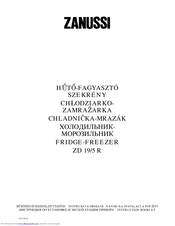 ZANUSSI ZD 19/5 R Instruction Booklet