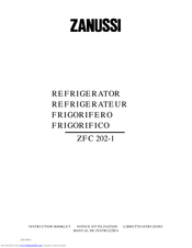ZANUSSI ZFC 252-1 Instruction Booklet