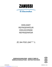 Zanussi Electrolux 240****I Instruction Book