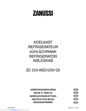 ZANUSSI ZC 255 AGO Instruction Book