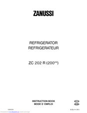 ZANUSSI ZC202R Instruction Book