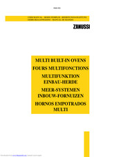 Zanussi Electrolux MULTI BUILT-IN OVENS User Manual