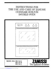 Zanussi FBI 783 X Instructions For The Use And Care
