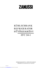 ZANUSSI ZFC244-1 Instruction Booklet