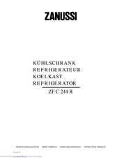 ZANUSSI ZFC 244 R Instruction Booklet