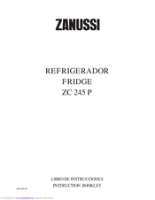 ZANUSSI ZC 245 P Instruction Booklet