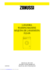 ZANUSSI FLS674 Instruction Booklet