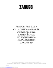 ZANUSSI ZFC 26/6 3D Instruction Booklet