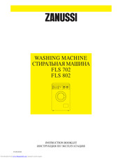 ZANUSSI FLS 802 Instruction Booklet