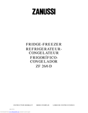 ZANUSSI ZF 26/6 D Instruction Booklet
