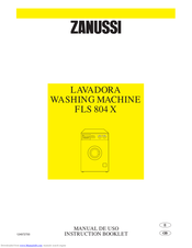ZANUSSI FLS 804 X Instruction Booklet