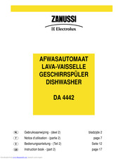 Zanussi Electrolux DA4442 Instruction Book