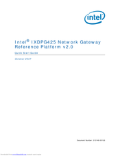 Intel IXDPG425 Quick Start Manual