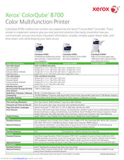 Xerox ColorQube 8700S Specifications
