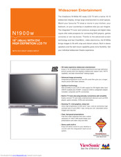 Viewsonic N1900w Specifications