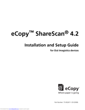 eCopy ShareScan 4.2 Installation And Setup Manual
