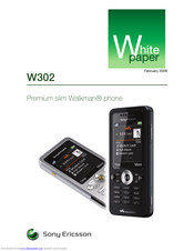 Sony Ericsson W302 Walkman White Paper