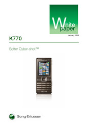 Sony Ericsson Cyber-Shot K770 White Paper